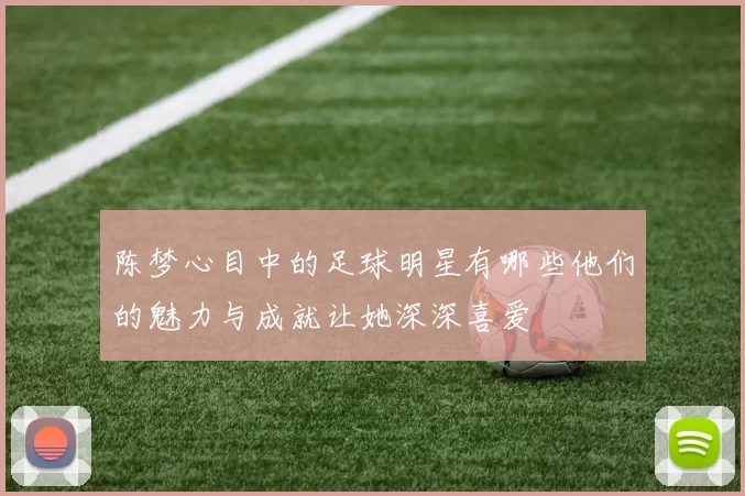 陈梦心目中的足球明星有哪些他们的魅力与成就让她深深喜爱