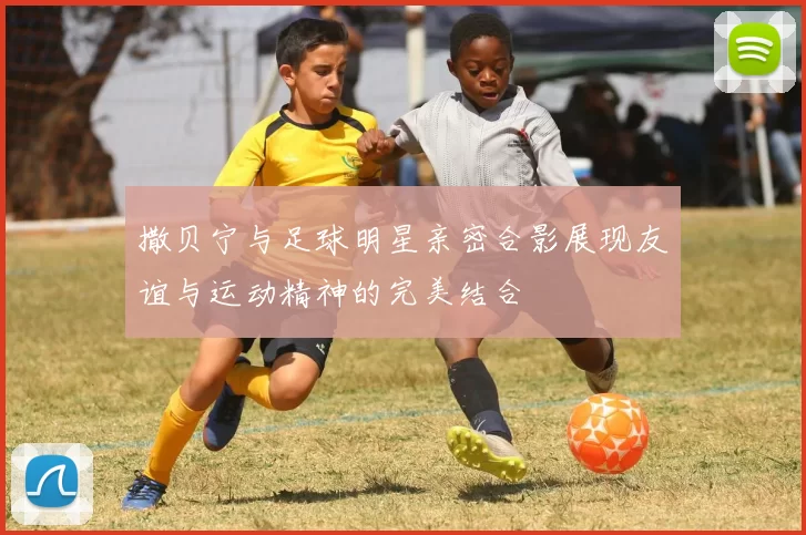 撒贝宁与足球明星亲密合影展现友谊与运动精神的完美结合